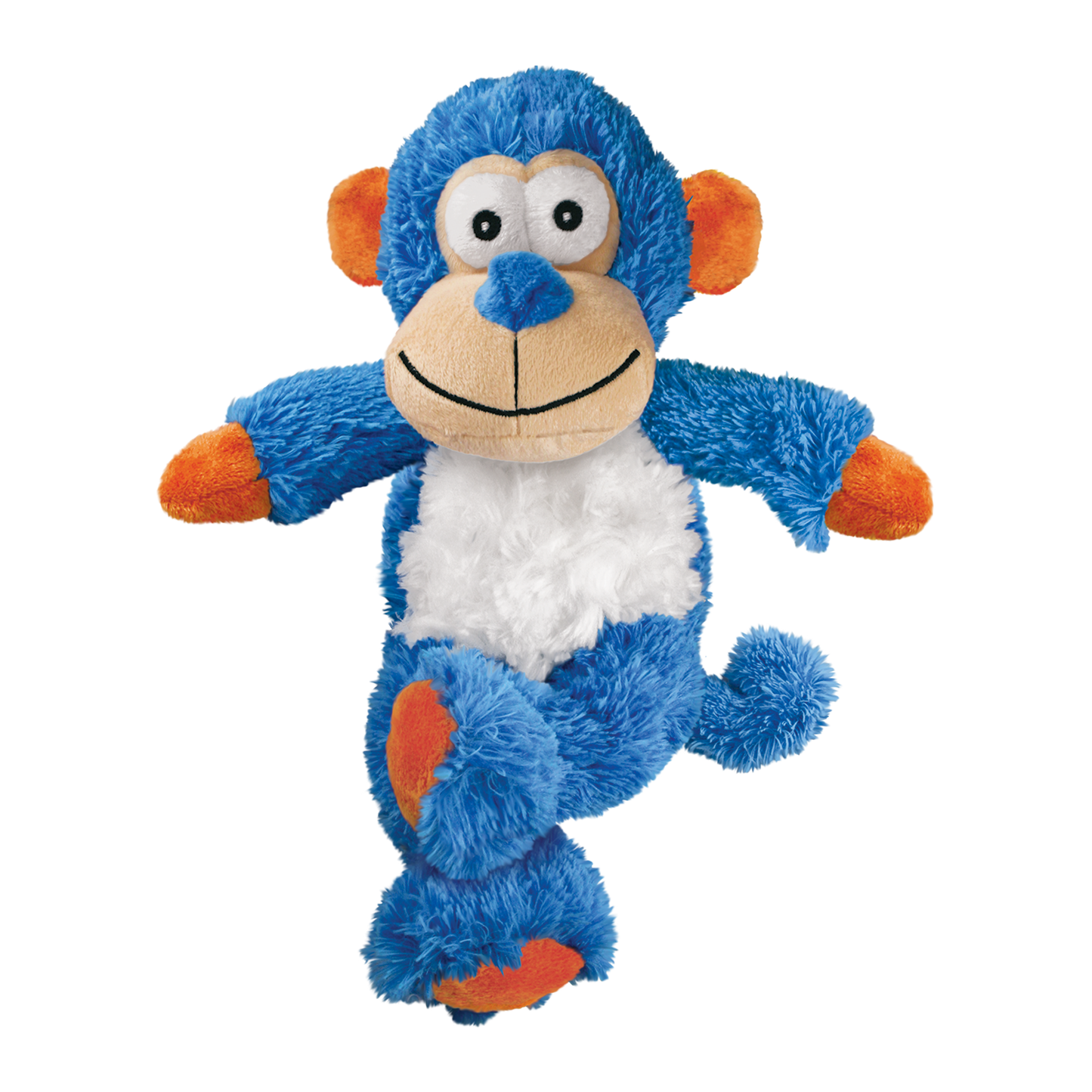KONG Cross Knots Monkey - Squeaky, Low Stuffing, Plush Cuddle Toy for Dogs