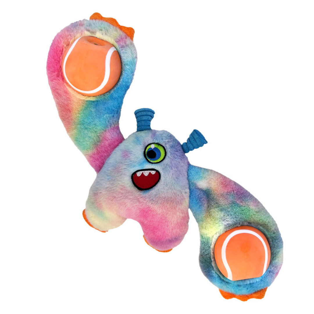 KONG Woozles Monster (Assorted Characters) - Plush, Squeaky Monster Toy for Dogs