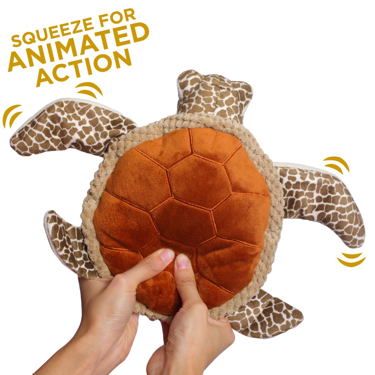 Tall Tails Animated Plush Sea Turtle - Interactive Soft Toy for Dogs