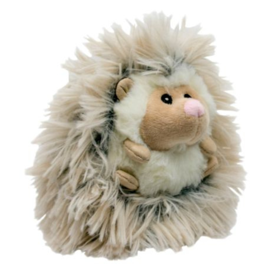 Tall Tails Plush Fluffy Hedgehog - Soft, Snuggly and Squeaky Toy for Dogs