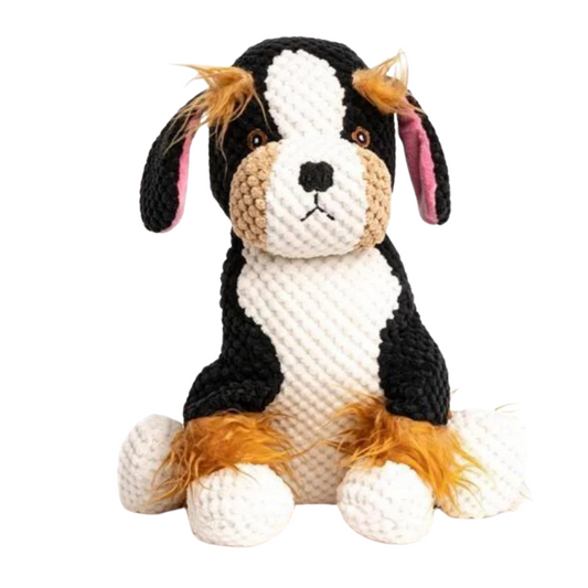 Fabdog Floppy Berner Plush Dog Toy ¨C Squeaky, Soft Pineapple Plush Playmate