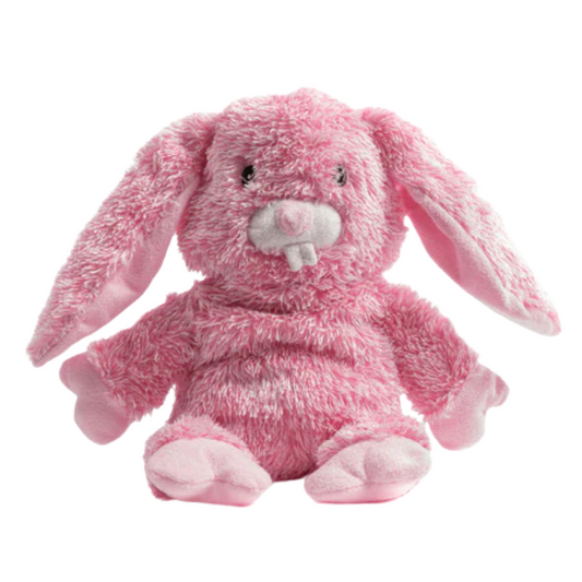 Fabdog Fluffy Bunny Dog Toy - Soft, Squeaky Cuddle Buddy