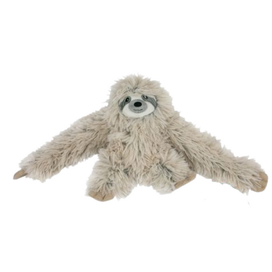 Tall Tails Plush Sloth with Inner Rope - Durable, Soft, Squeaky Toy for Dogs